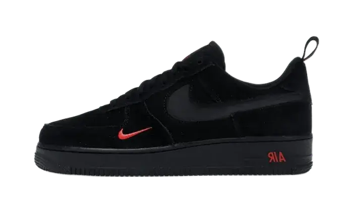 Nike Air Force 1 Low Multi-Swoosh Black Crimson