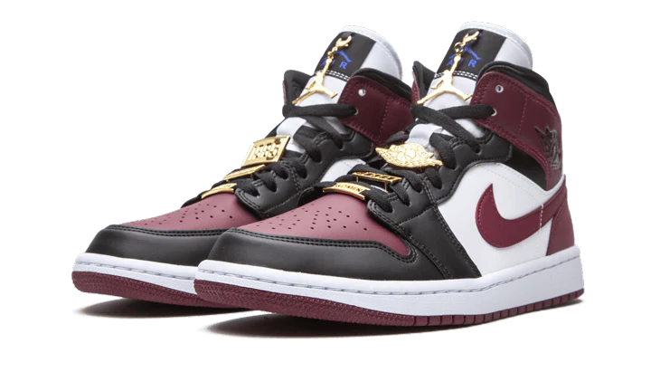 Air Jordan 1 Mid SE Black Dark Beetroot - Image 2