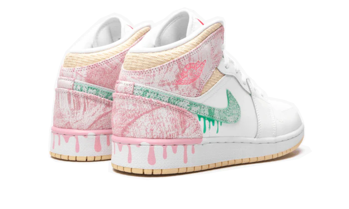 Air Jordan 1 Mid SE Paint Drip - Image 3