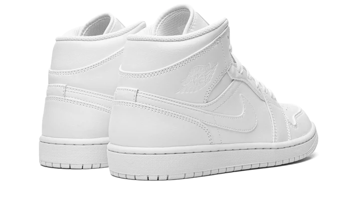 Air Jordan 1 Mid Triple White (2022) - Image 3