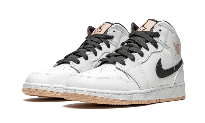 Air Jordan 1 Mid White Arctic Orange - Image 2