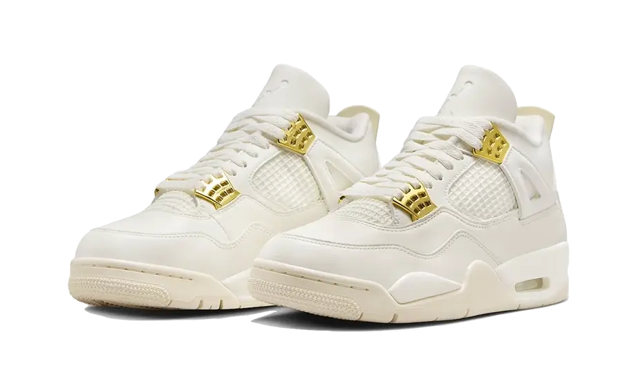 Air Jordan 4 Sail Metallic Gold - Image 2