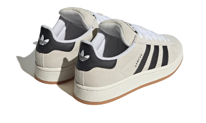 adidas Campus 00's Crystal White Core Black - Image 3