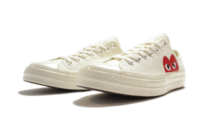 Comme des Garçons x Converse Chuck Taylor All-Star 70s Ox CDG PLAY White - Image 2