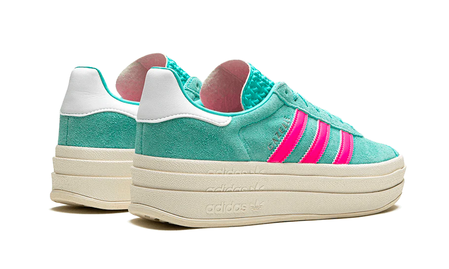 adidas Gazelle Bold Flash Aqua Lucid Pink - Image 3