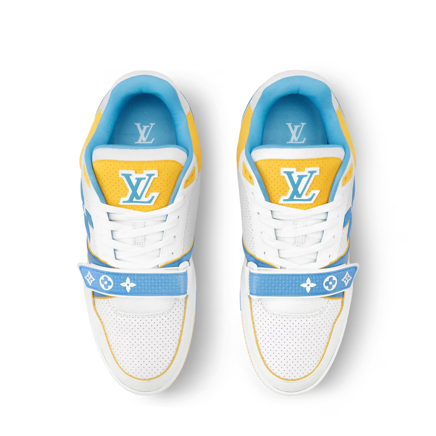 Louis Vuitton LV Trainer Yellow Blue - Image 2