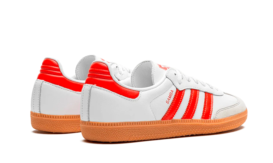 adidas Samba OG White Solar Red Gum - Image 3