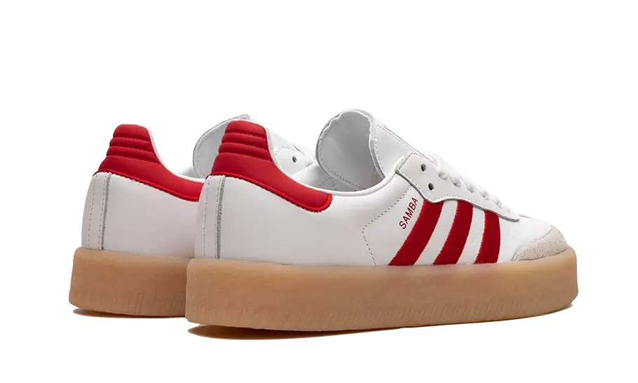 adidas Sambae White Better Scarlet Gum - Image 3