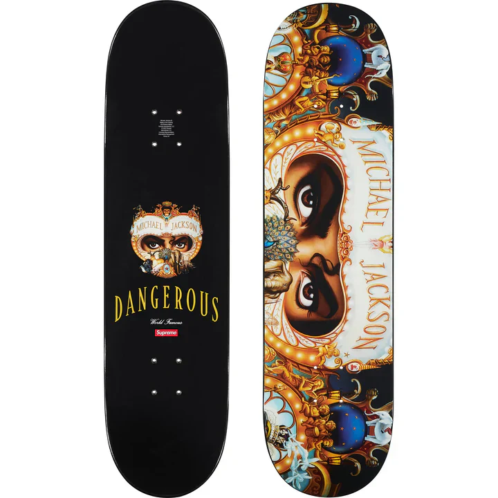 Supreme Michael Jackson Dangerous Skateboard Deck Multicolor