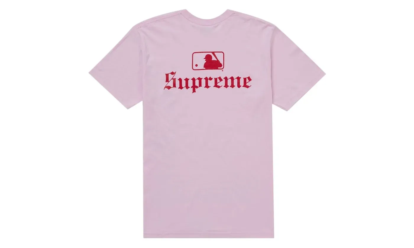 Supreme MLB Teams Sox Tee Light Pink - Image 2