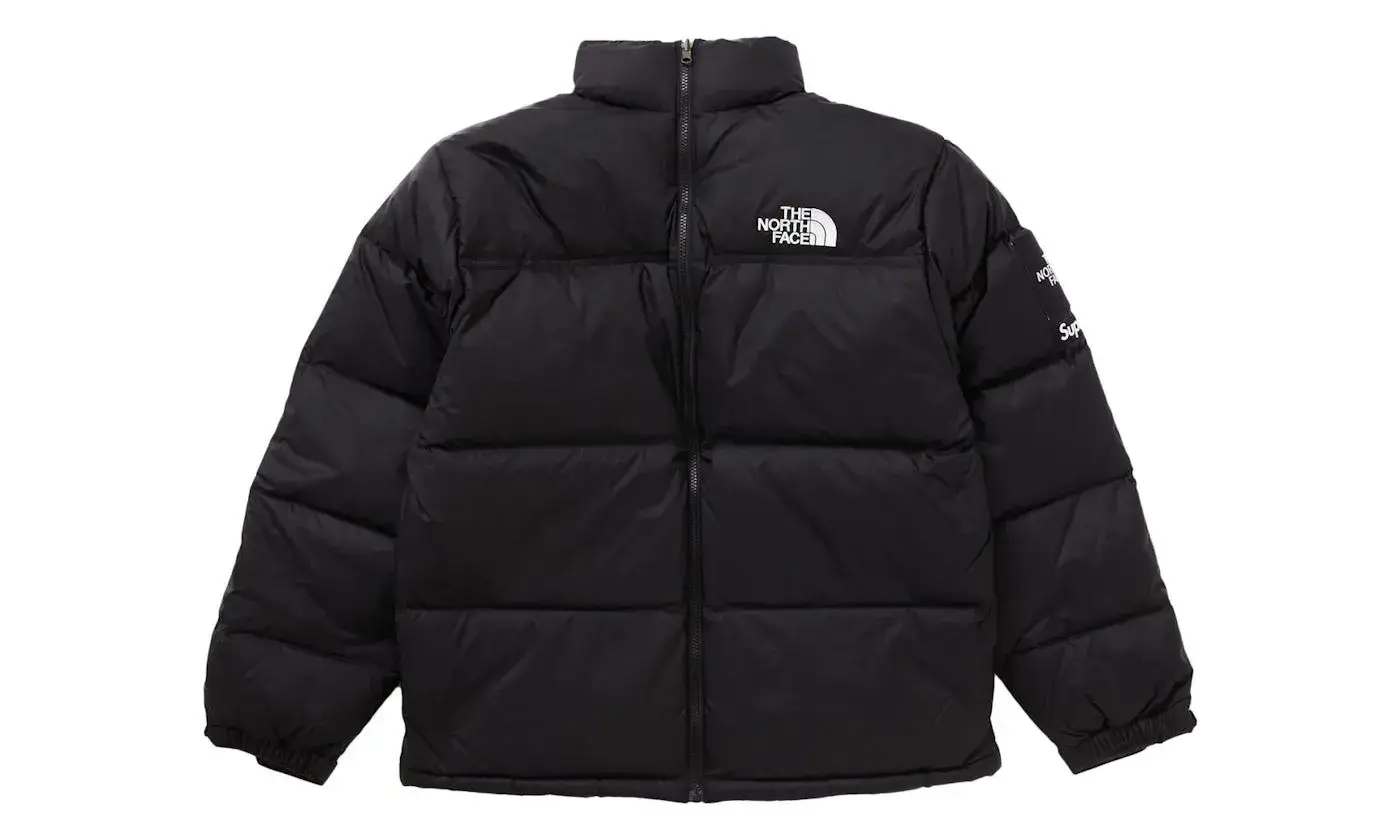 The North Face x Supreme Split Nuptse Jacket Black - Image 3