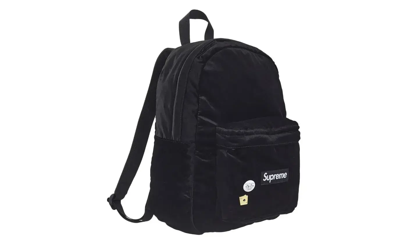 Supreme Velvet Backpack Black - Image 2